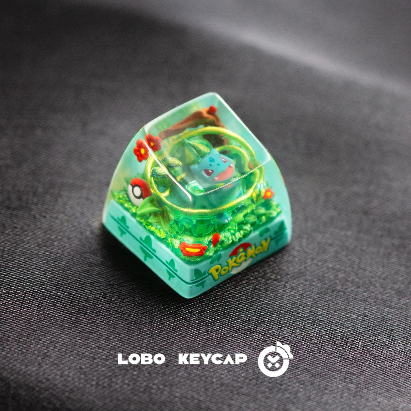 Pokemon Bulbasaur Squirtle Keycap Transparent Keyboard Accessories Anime Cute Resin Shrink Drip Glue Keycaps Oem Esc Original C4