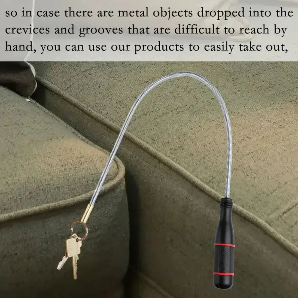 Flexible Magnetic Pickup Tool with Strong Suction Rod - Bendable for Auto Repair/Sink Drain & Multi-Purpose Use