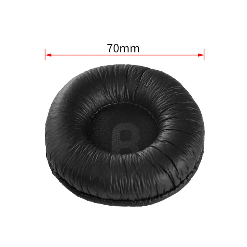 70mm Leather Ear pads For JBL T450 T500BT Tune600BTNC Black Foam pad 7cm Headphone Sponge Covers Earpads cushion Replacement