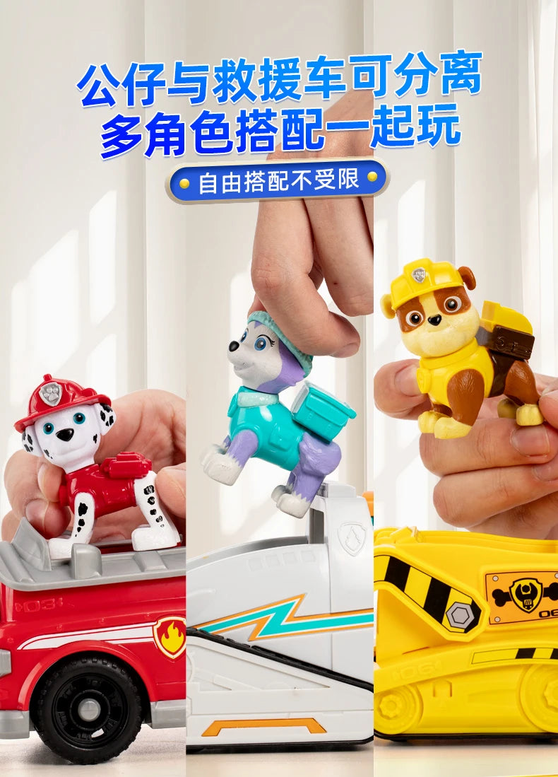 Original Paw Patrol 10kinds Figures Ryder Tracker Everest Chase Rex Skye Rocky Marshall Zuma Action Figure Birthday Gift Toy