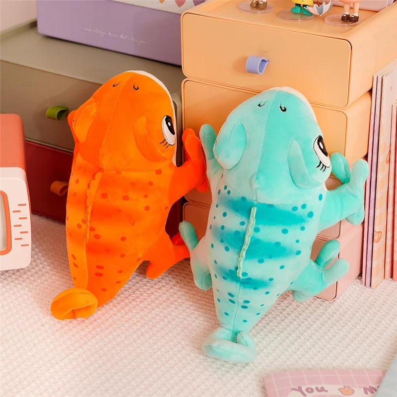 1PC 30cm Cartoon Real Like Lizard And Chameleon Plush Toys Creative Simulation Animal Reptile Stuffed Pillow Gifts