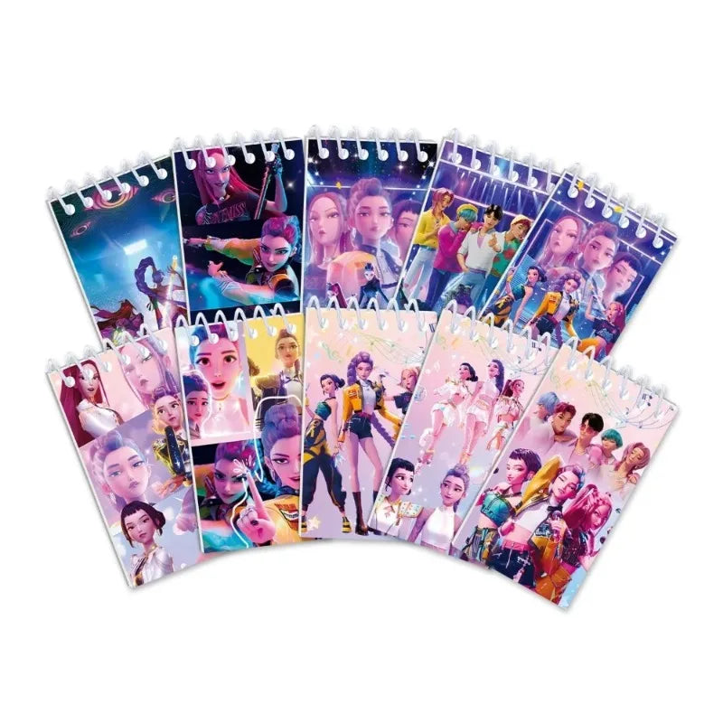 10pcs Popular KPOP Witch Hunt Theme Notebook Cartoon Children's Companion Gift Book Holiday Decoration
