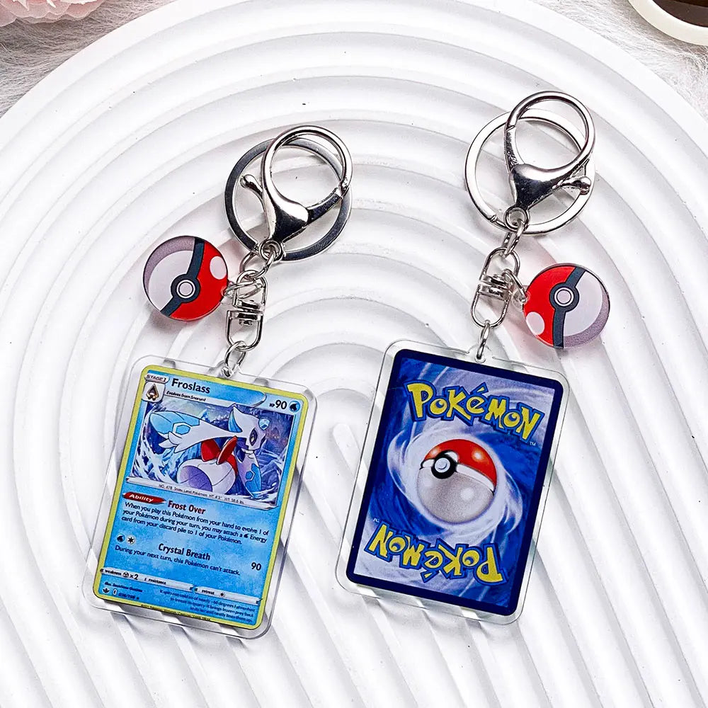 Pokémon Characters Pikachu Bulbasaur Jigglypuff Acrylic Keychain Bag Charms Accessories Backpack Pendant Key Holder Friend Gifts