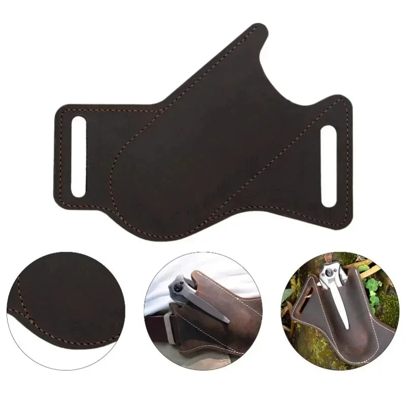1pcs Plastic Anti-scratch Storage Sheath Folding Flick Knife Waist Belt Clip Holder Pocket Knives Pack Tools for Camping