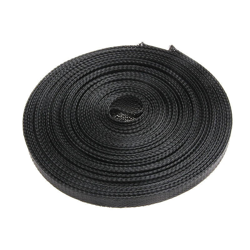 5M Tight PET Expandable Cable Sleeves Wire Gland Cables Protection Ø:4/6/8/10/12/15/20/25mm Insulation Braided Sleeving