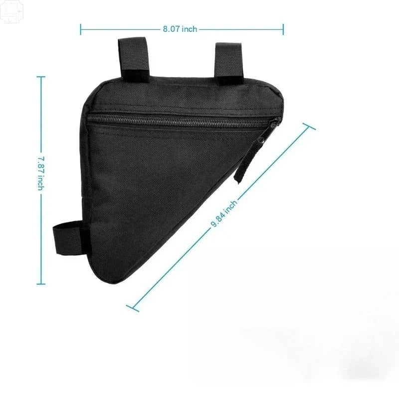 1PC Waterproof Bicycle Bag Front Tube Frame Handlebar Triangle Pouch Cycling Accessory with Frame Holder