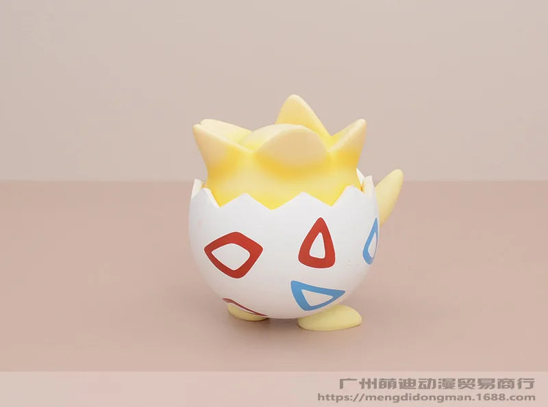Mini Happy Togepi Kawaii Pokemon Anime Figure Car Desktop Ornament Cute Model Doll Boys And Girls Toys Surprise Gift Collectible