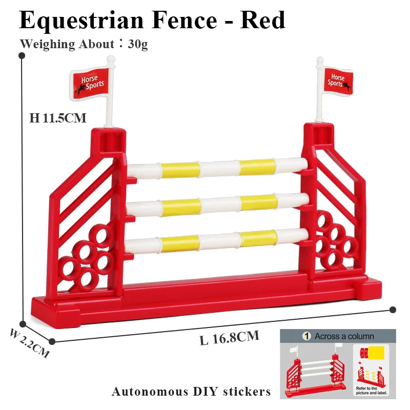 Oenux Home Decoration Equestrian Fencing Palm Trees Simulation Farm Cow Horse Animal Model Action Figures Miniature Cute Kid Toy
