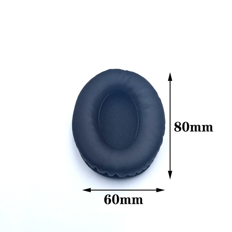 Oval Ear Pads For Headphones Covers Sponge Leather Foam Cushion 60*70 60*80 65*85 70*90 75*95 80*100 85*100 85*105 90*105 90*110