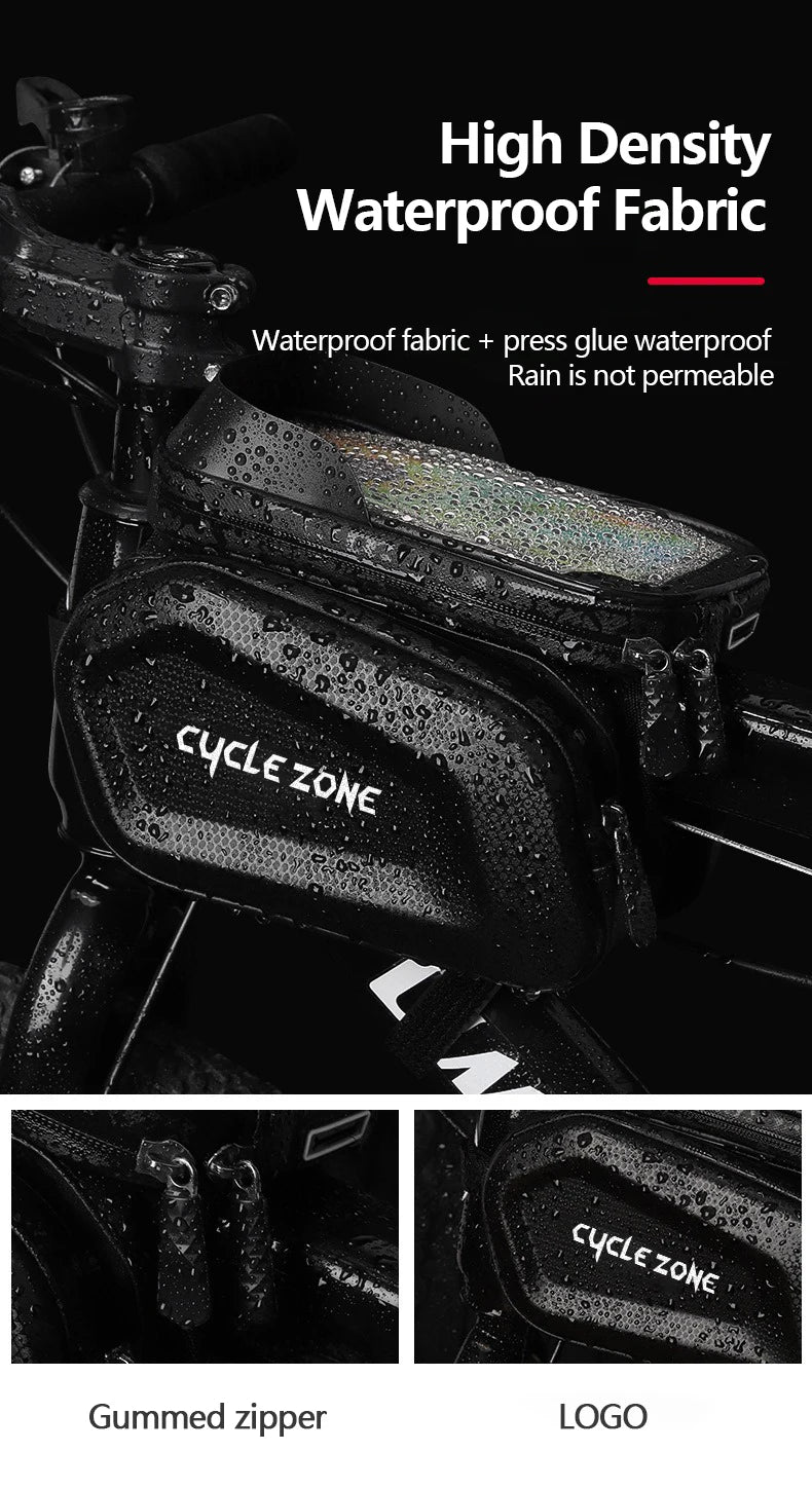 Bicycle Phone Bag Bike Top Front Tube Frame Bags Cycling Front Bag Touch Screen Road MTB Mountain Bike Phone Bags Accessories