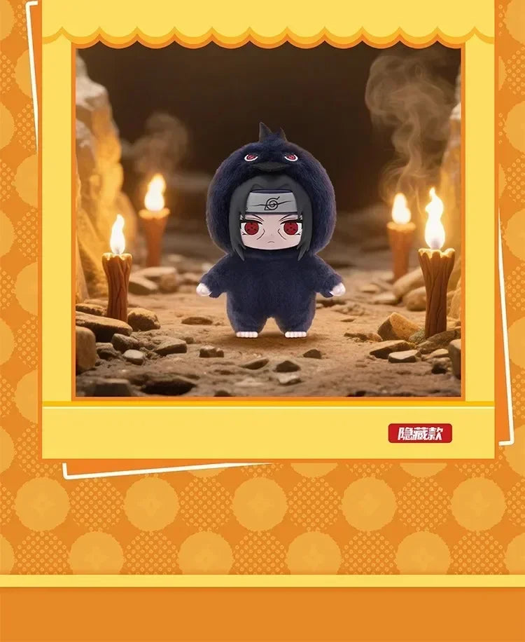 Toptoy Naruto Shippuden Beast Party Series Vinyl Figure Plush-Like Texture Blind Box Chibi Kakashi Sasuke Collectible