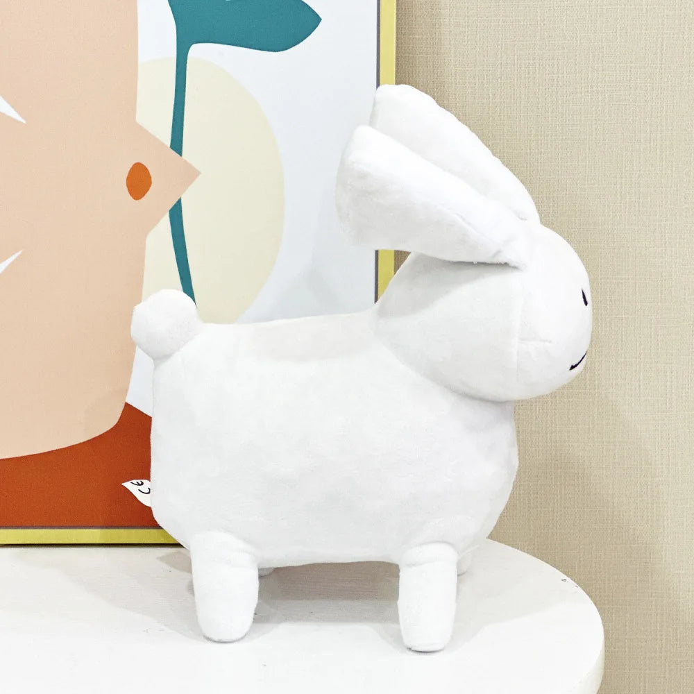 Gubby Plush White Rabbit Plush Toy Related to Fun Cartoon Games Healing Companion Plush Animals Children‘s Gifts
