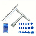 Car Dent Repair Puller, Car Repair Tools Kit With 18pcs Plastic Glue Tabs plastiT-Handle Dent Remover Universal For Car Accessor