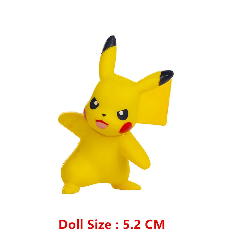 New Pokemon 4-13Cm Cartoons Movie Anime Figure Pikachu Lucario Mewtwo Flying Dragon Pet  Action Figures Model Toy Birthday Gifts