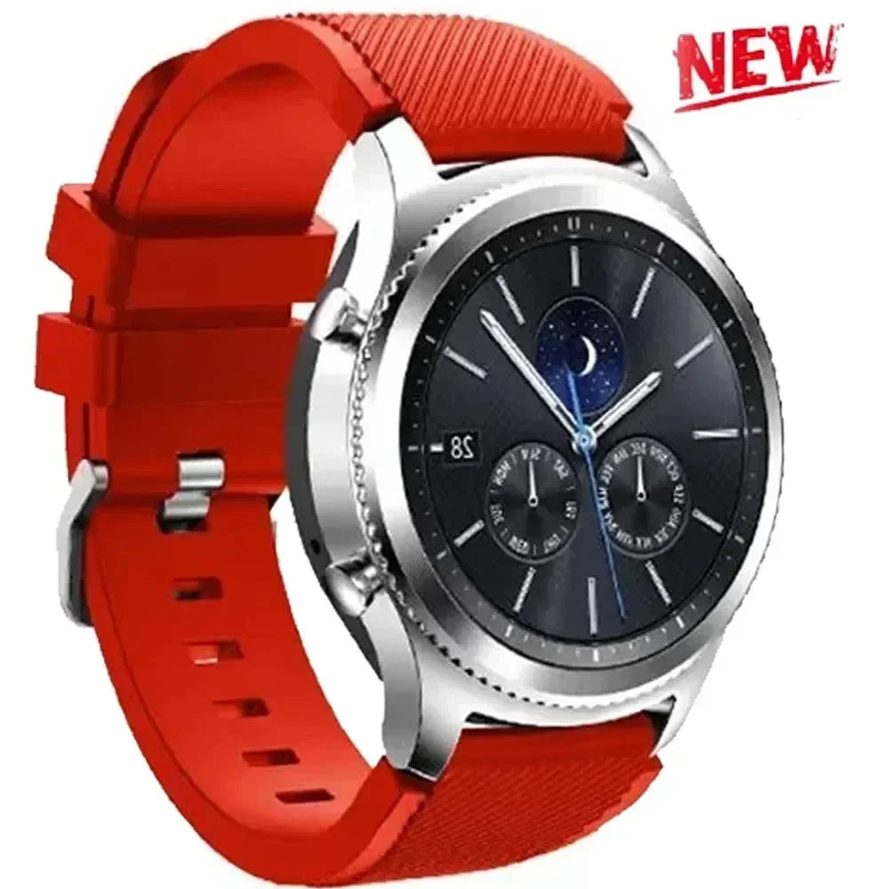 20mm 22mm Band for Samsung Galaxy Watch 7/5/6/4/3/46mm/active2/Gear s3 Frontier/Sport silicone bracelet Huawei GT 4/3/2/2E strap