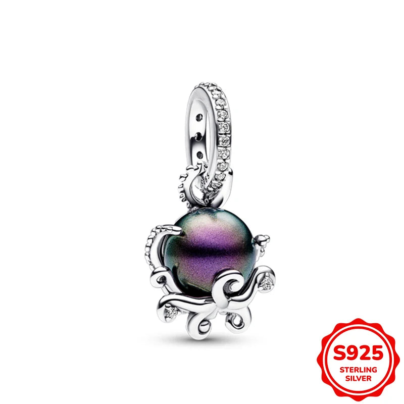 Hot Sale Charms Silver 925 Disney Pendant Beads Fits 3mm Bracelet Bangle Necklace For Women Luxury DIY Jewelry Making Fine Gifts