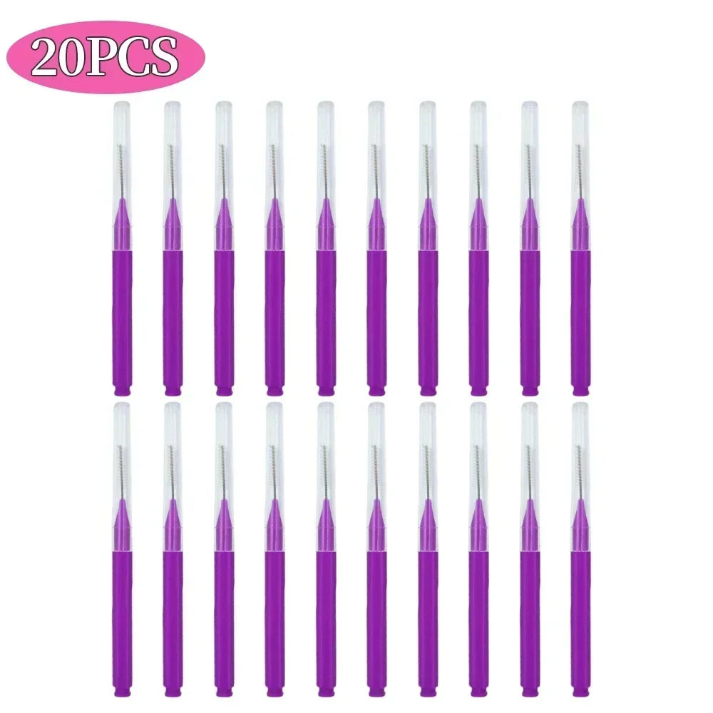 5/10/50PCS Mini Eyebrow Brush Brow Perm Brush Disposable Brow Lifting Brushes Bendable Micro Eyelash Brush Applicators Tools