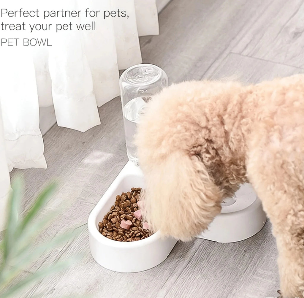 1PC Automatic Drinking Fountain Heart-shaped Pet Bowl Waterproof Spout Cat and Dog Bowl