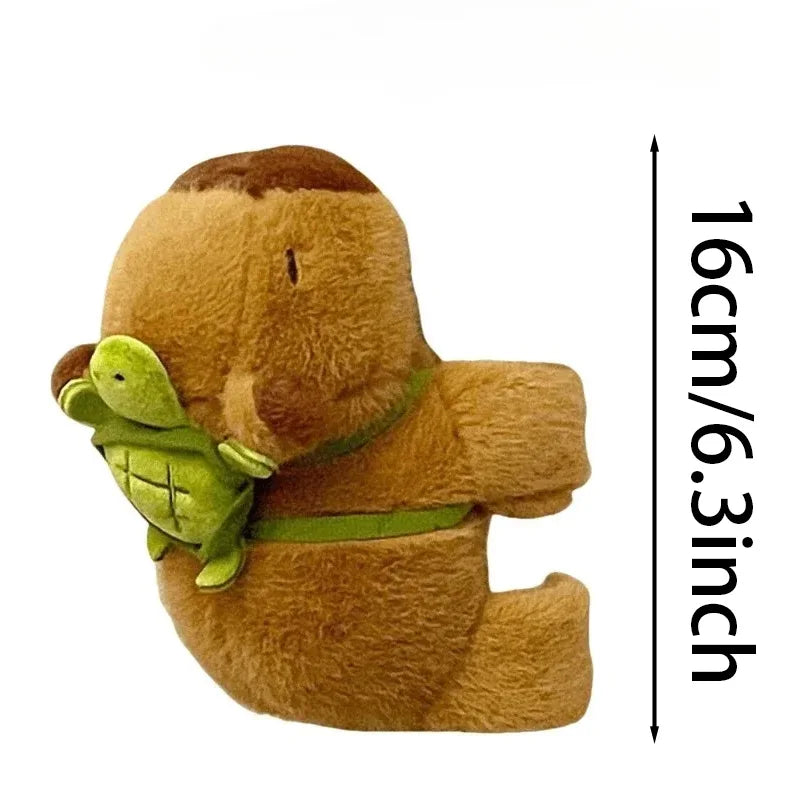 Capybara Clap Circle Toys  Capybara Plush Hand Ring Wristband Kawaii Stuffed Animal Doll Curtains Bicycle Party Decor Kids Gift