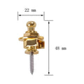 Guitar Strap Buttons Pins 1/2PCS 3 Color For Choose Premium Guitar Strap Locks Metal Security Strap Buttons Metal End Pins