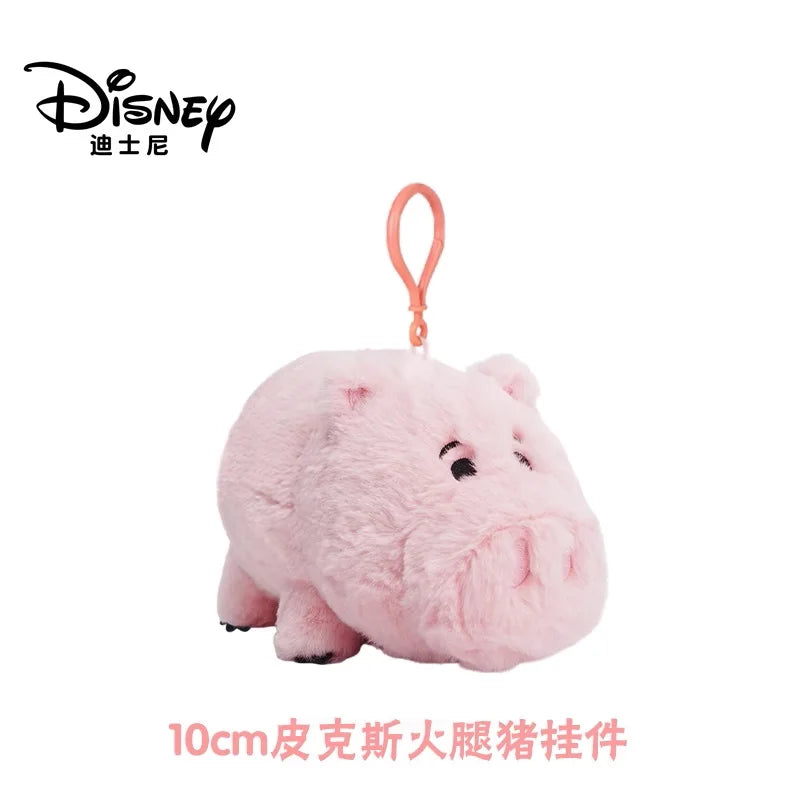 Original Disney Toy Story Stitch Kawaii Winnie Lotso Plush Doll Cartoon Stuffed Anime Keychain Pendant Strap Toys Gift For Kids