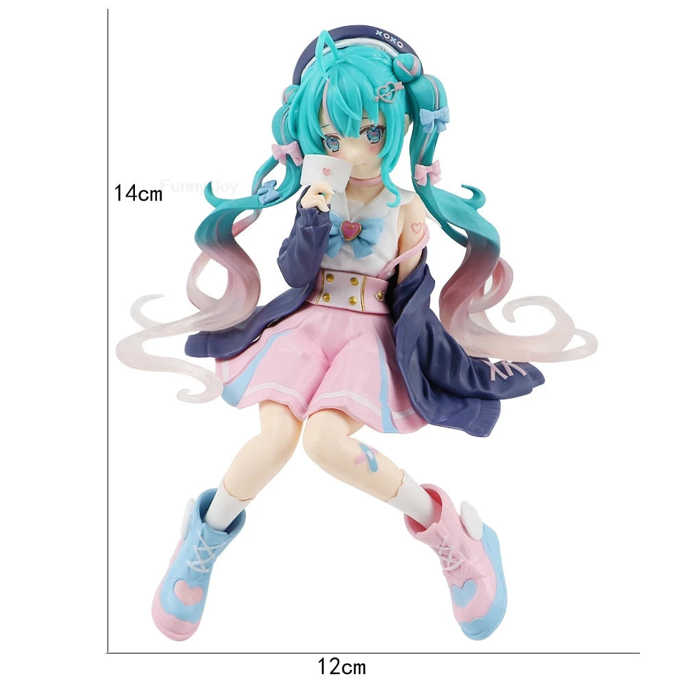 Anime Hatsune Miku Figure Wedding Dress Action Figures Kawaii Swimsuit Vocaloid PVC Collectible Model Toys Girl Gift