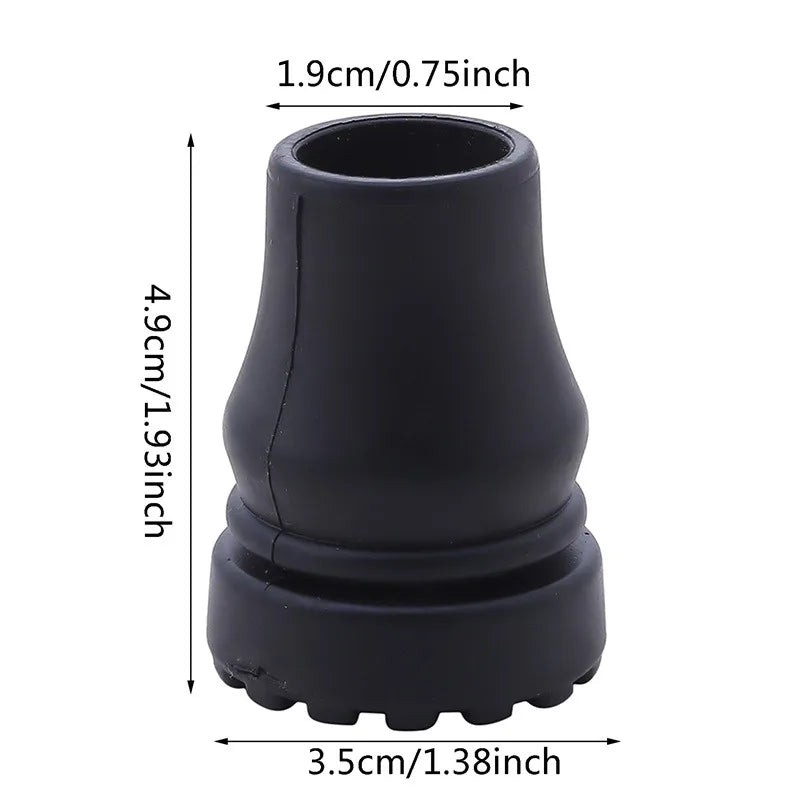 16-22mm Antiskid Walking Stick Crutch Cane Bottom Pads Cover Protector Climbing Hiking Trekking Pole Tip