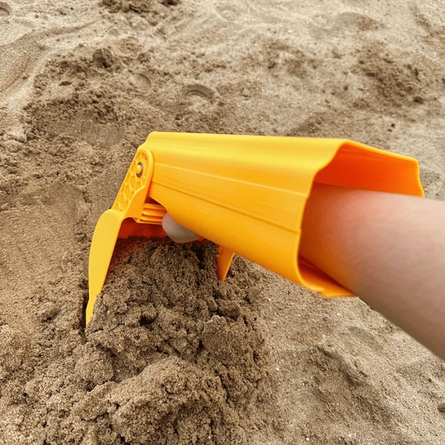 1pc/2pcs Pro Sand & Snow Shovel - Vibrant Orange Beach Digging Tool for Kids/Adults, Heavy-Duty Plastic Snow Toy