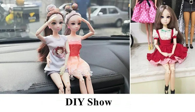 30cm Doll Toys for Girls 1/6 BJD Dolls Body Make-up 3D Eyes Beautiful Princess Baby Girl Dolls Plastic DIY Toy for Girls