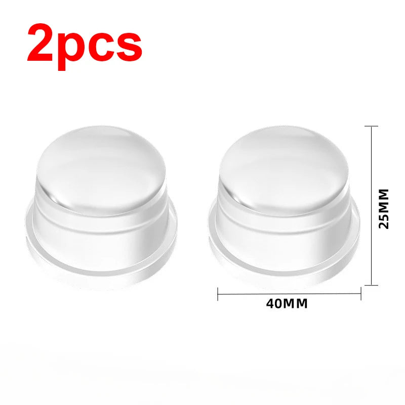 1-8Pcs Transparent Silicone Door Stopper No Drill Anti Bump Pad for Office Home Safety Protection Dodgers Door Stop