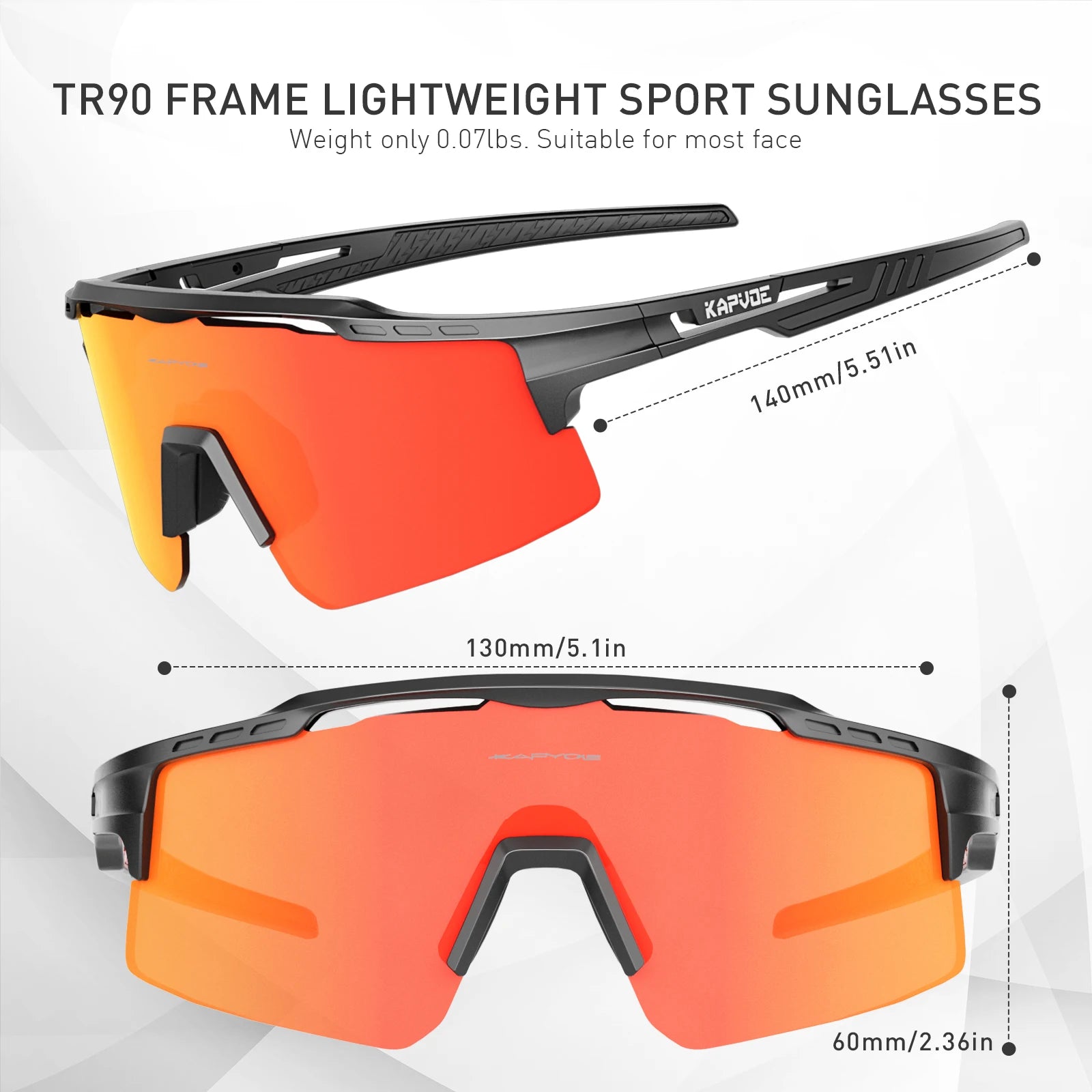 Polarized MTB Cycling Glasses Sports Runing Sunglasses Men Women Bike Bicycle Goggles Skiing Fishing Climbing Eyewear