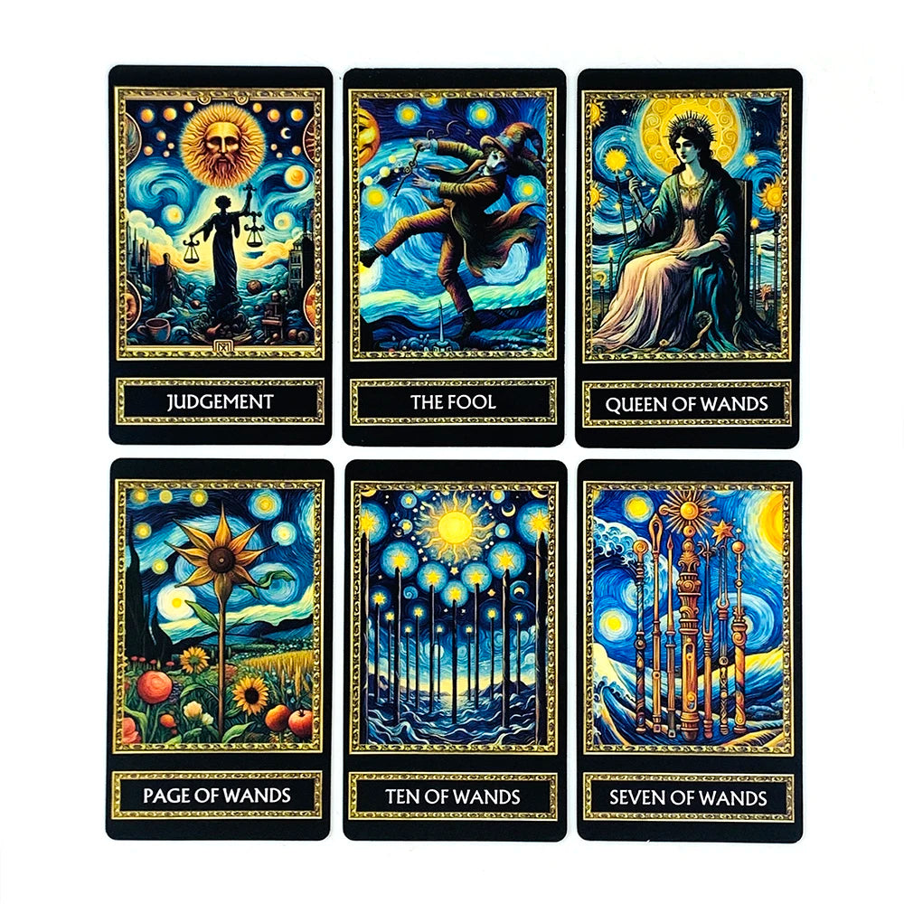 New Tarot Cards A 78 Cards Deck English Version Fortune Telling Divination Deck Game For Family Party Card Game New Year Gifts
