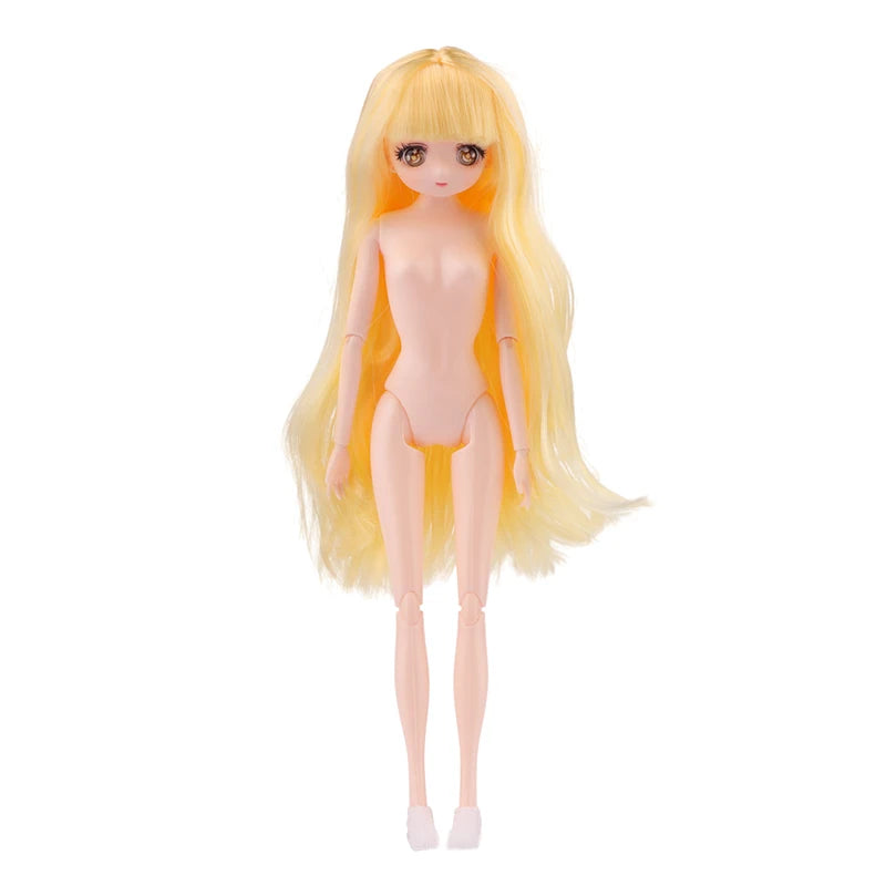 30cm Anime Style Doll Toys 1/6 Toy 11 Joints Movable Wither Skin Doll Girls Diy Dress Up Toys Gifts