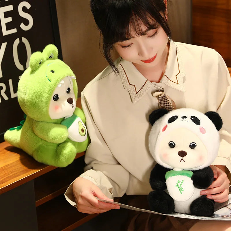 25/35cm Anime Cosplay Joint Bear Plush Toy Cute Stuffed Animals Bunny Duck Shark Pig Plushies Doll Kawaii Soft Toys For Girls