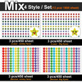 450-3000 Sheet Happy Face Stars Reward Sign Stickers Pack DIY Skateboard Suitcase Stationery Decals Decor Phone Laptop Gift Toys