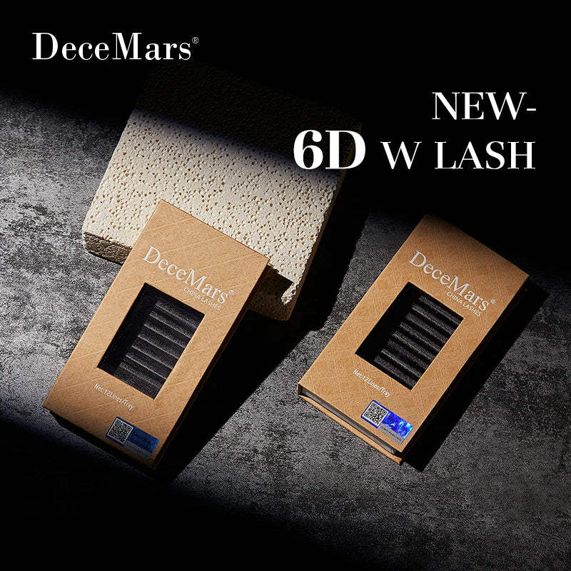 DeceMars New type 6D-W Eyelash Extension  Natural Native