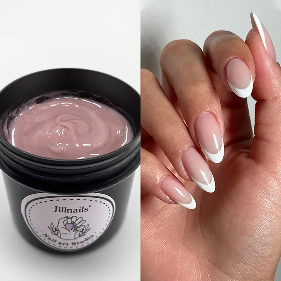 Jillnails 100g Natural Jelly Gel Builder Nails Extension Clear Nail Sculpt Rubber Cream Gel