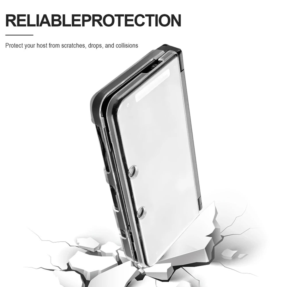 Transparent Protective Shell Case For New 3DS XL LL Clear Hard Guard Skin Cover For New 3DSLL XL w/ Stylus Pen Game Accessories