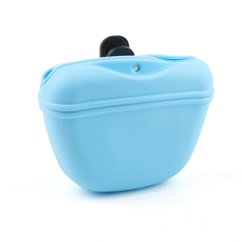 Pet Feeding Bag Outdoor Training Dog Food Pocket Portable Silicone Pet Snack Pouch Outdoor Walking Dog Hanging Style Waistpack