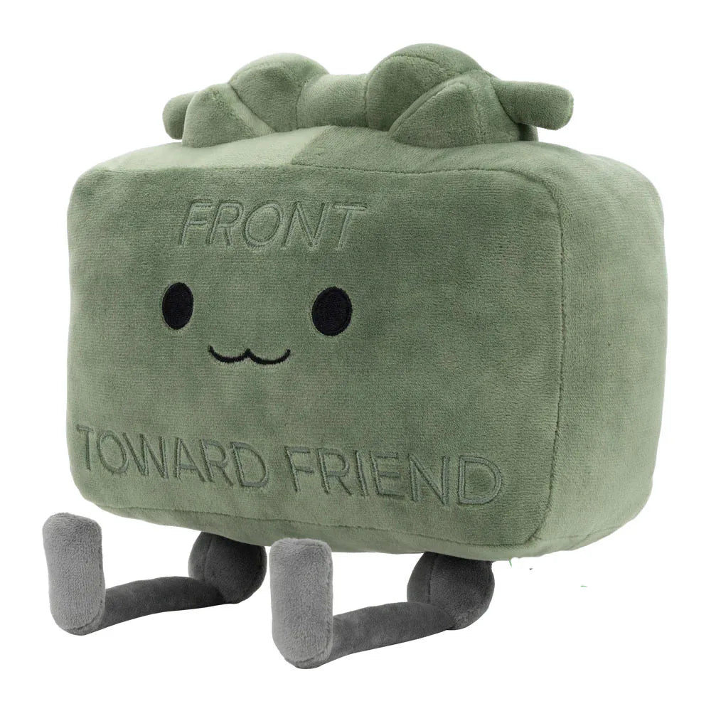 New 20CM Clay  the Claymore Plush Doll Kawaii Green Square Doll Pillow Accessories Gift Collection Model For Kid Birthday Gifts