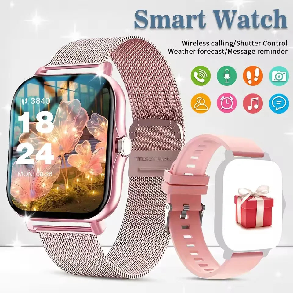 2026 New Bluetooth Call Smart Watch Information Push Men Women Health Monitoring Watch Pedometer IP68 Smartwatch For Android IOS