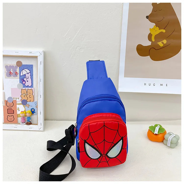 Marvel New Children's Shoulder Backpack Spiderman Pattern Large Capacity Bag Casual Student Boys Girls Bag