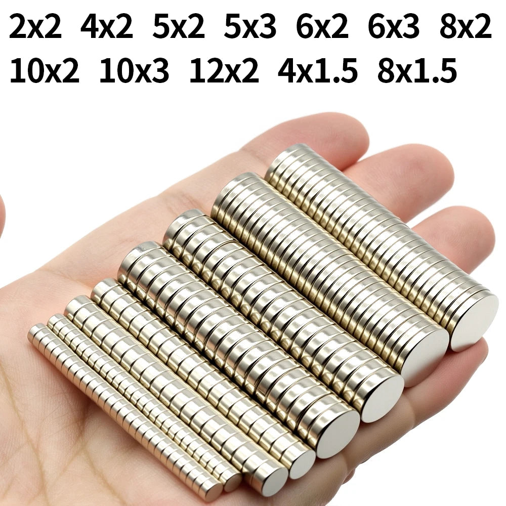 Super Strong Neodymium Magnet N35 NdfeB Permanent Magnetic imanes Round Powerful Magnets Refrigerator Magnet  2x2/6x2/6x3/10x3