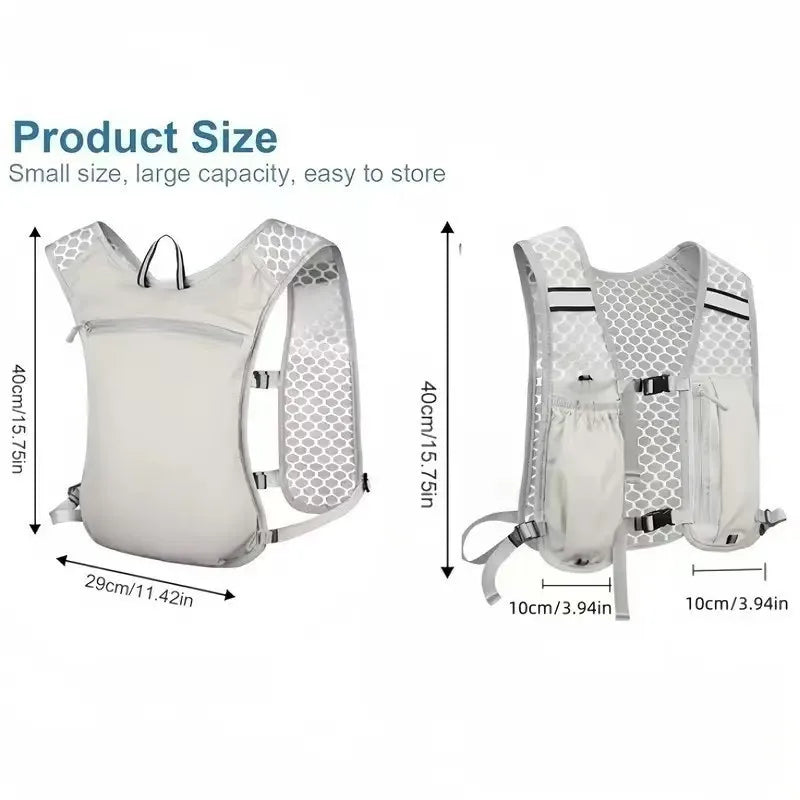 Light Weight Hydration Backpack for Outdoor Sports - Ergonomic Water Holder for Running, Cycling, Walking and Kayaking