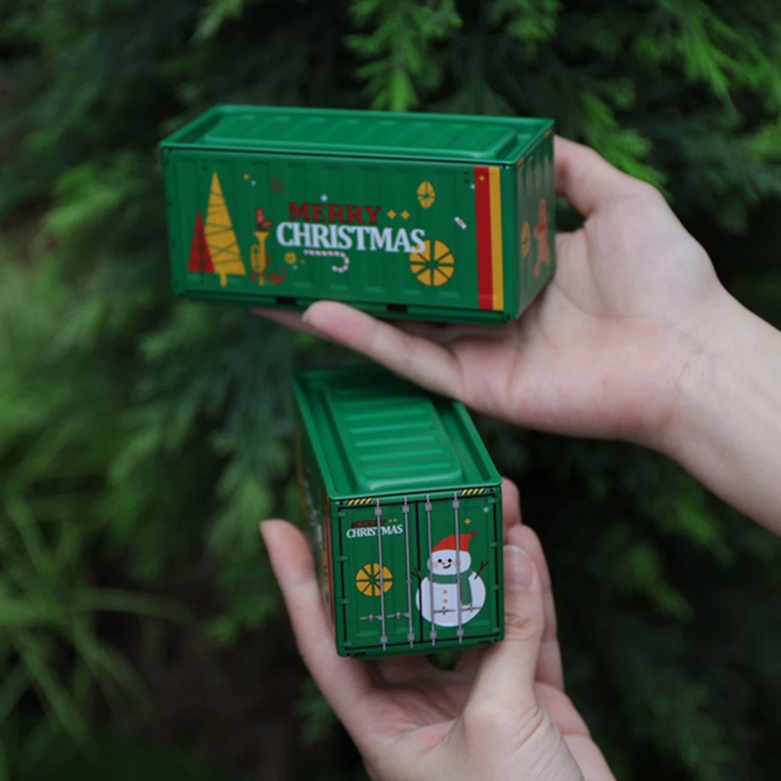 Miniature Storage Display Box Desktop Mini Container Model Mini Iron Storage Box Creative Decoration Collect Small Items Gifts