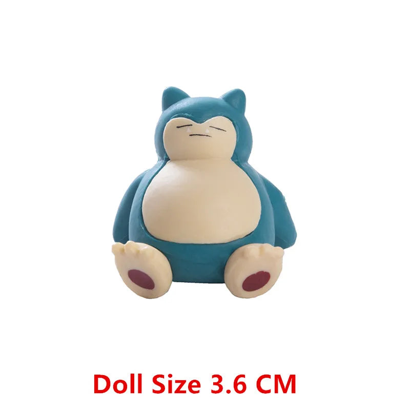 3-7 Cm PokemonCartoons Anime Figure Pikachu Mew Snorlax Charmander Cosplay Collection Pet Pocket Monster Action Model Toy Gifts