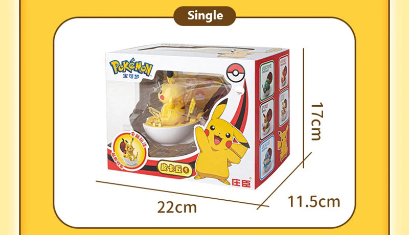 Funny Pokemon Transformation Cartoon Model Pokeball Pikachu Toys Scalable Anime Figure Dolls Model Ornaments Kids Birthday Toys