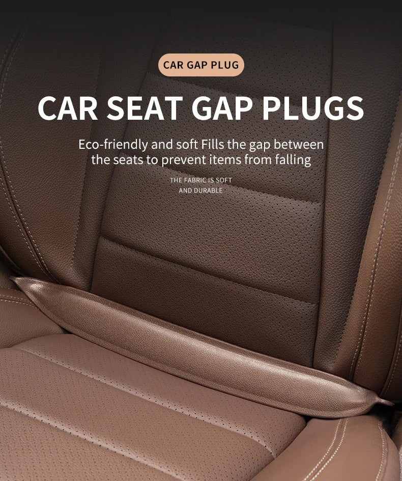 Plug-In Car Seat Gap Filler Elastic EVA Car Seat Crevice Filling Strip Universal Seat Blocker Prevent Dropping Car Accessories