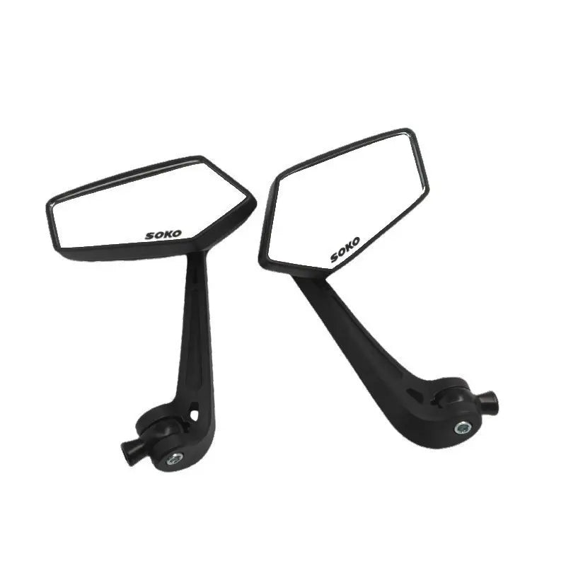 Universal Bike Handlebar Mirrors Motorcycle Rear View Mirror HD Wide Angle & 360° Rotating Back Sight Rearview Motorcycle Mirror