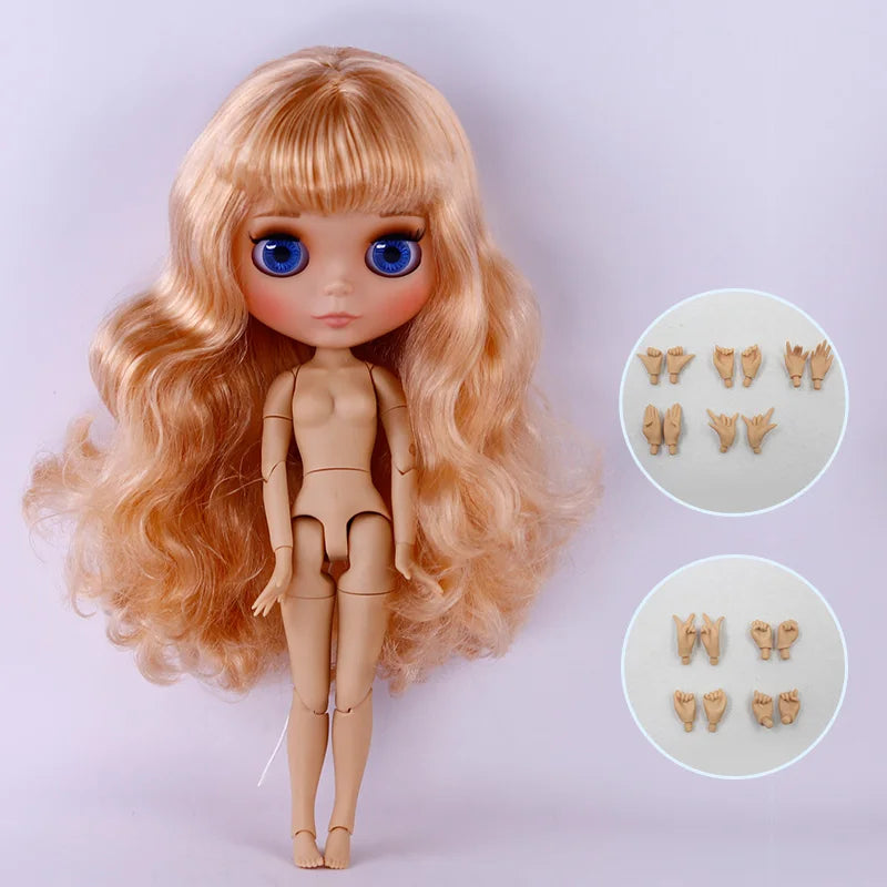 ICY DBS Blyth Doll Tan Skin Matte Face With Eyebrows Special Price 1/6 BJD JOINT body Neo Christmas Gift Anime